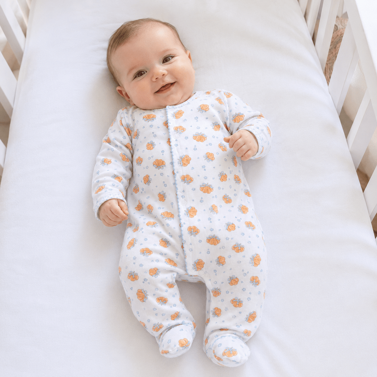 Magnolia Baby_Prettiest in the Patch Print Ruffle Footie_1