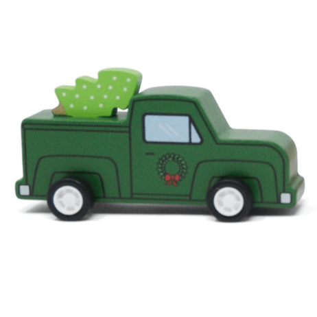 Pull Back Christmas Truck - Magnolia BabyWooden Toy