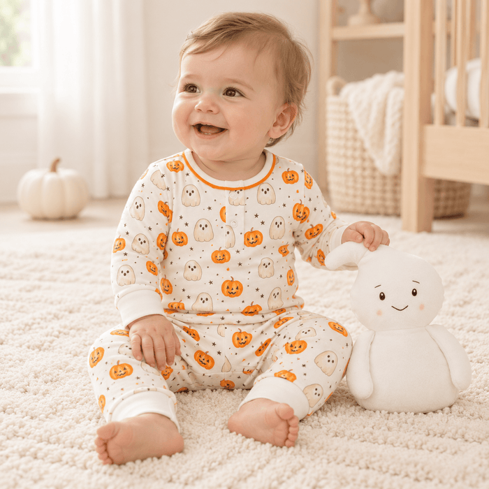 Pumpkin and Boo Pant Set