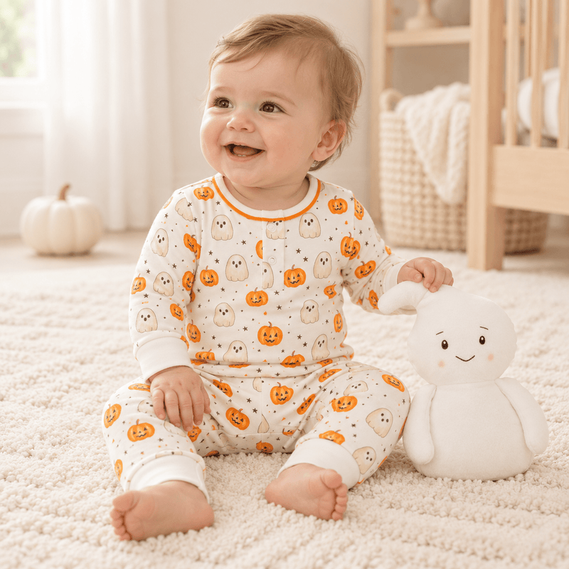Pumpkin and Boo Pant Set