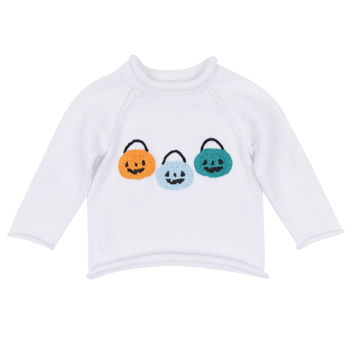 Magnolia Baby_Pumpkin Party Sweater - Light Blue_1