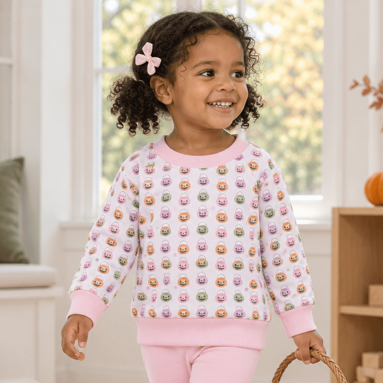 Magnolia Baby_Pumpkin Party Sweatshirt - Pink_1