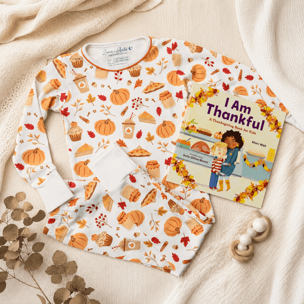 Magnolia Baby_Pumpkin Spice Pajamas Gift Set_1