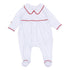 Red and White Essentials Collared Footie - Magnolia BabyFootie
