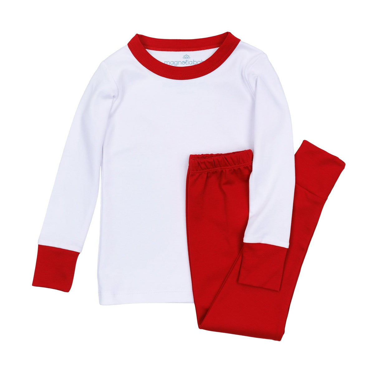 Red and White Essentials Long Pajamas - Magnolia BabyLong Pajamas