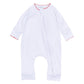 Red and White Essentials Zip Playsuit - Magnolia BabyPlaysuit