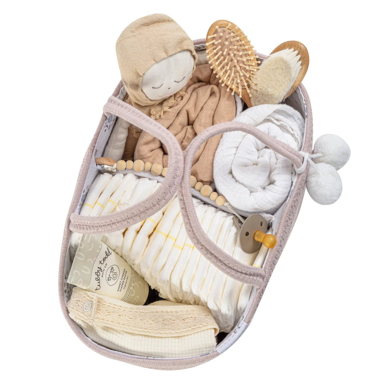 Rope Diaper Caddy - Rustic Pink - Magnolia BabyDiaper Bag