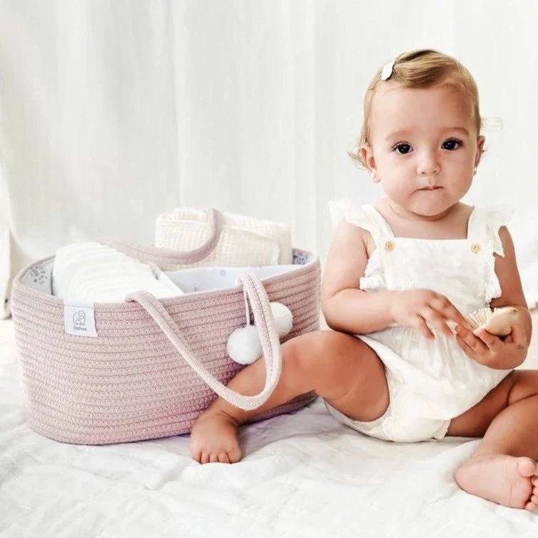 Rope Diaper Caddy - Rustic Pink - Magnolia BabyDiaper Bag