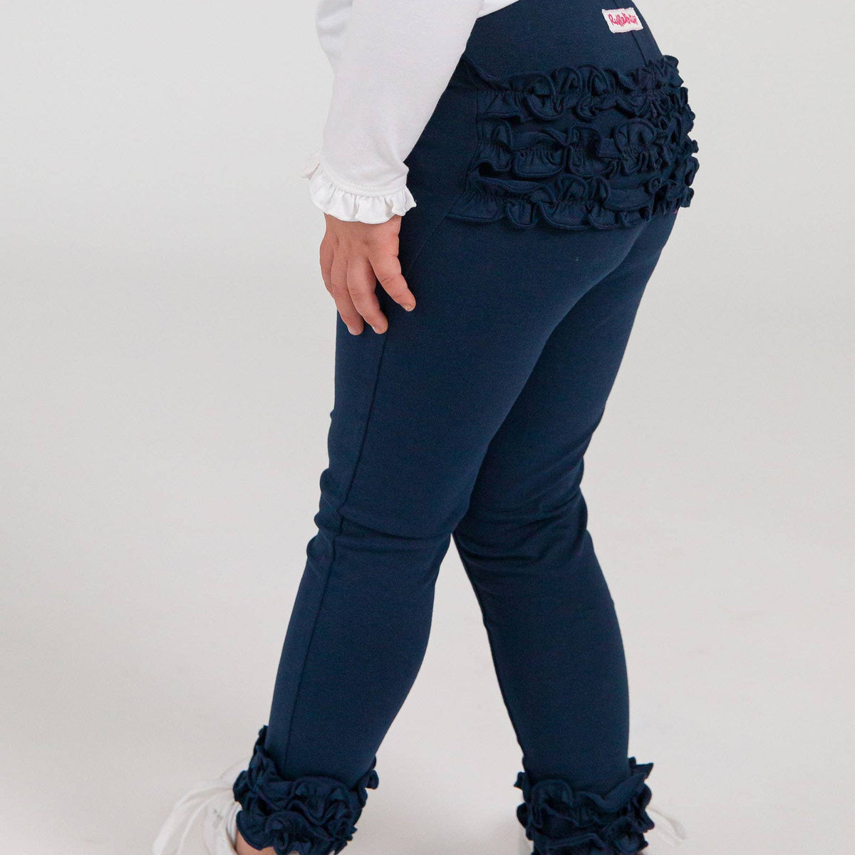 Ruffle Leggings - Dark Navy - Magnolia BabyLeggings