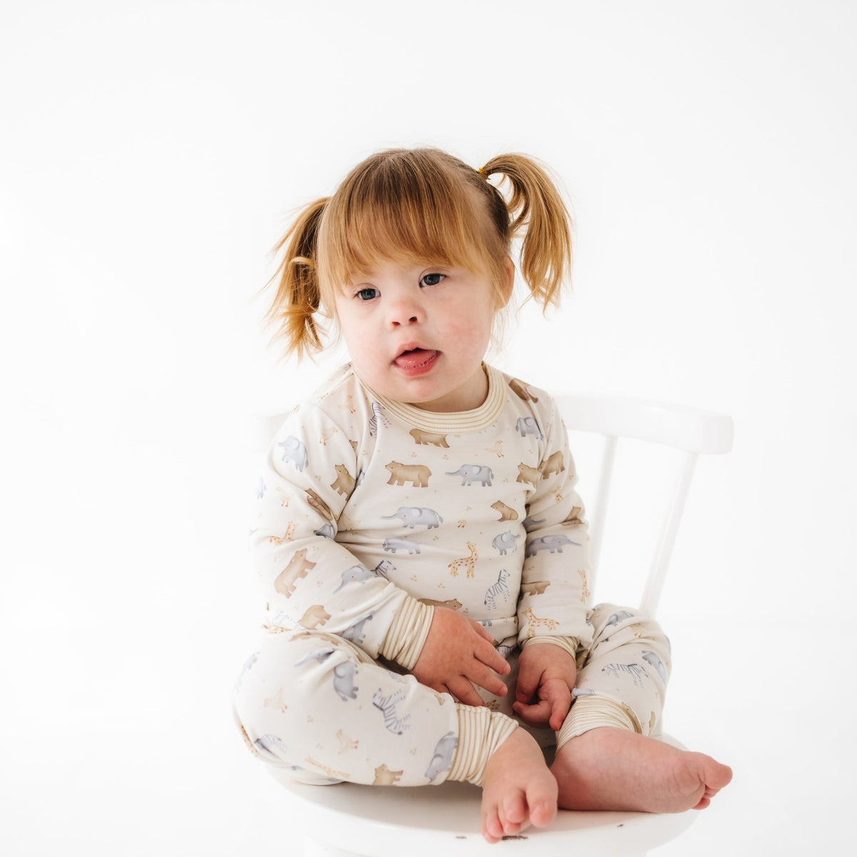 Safari Long Pajamas - Magnolia BabyLong Pajamas