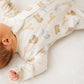 Safari Zip Footie - Magnolia BabyFootie