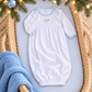 Magnolia Baby_Santa Baby Hand-Embroidered Gathered Boy Gown_3