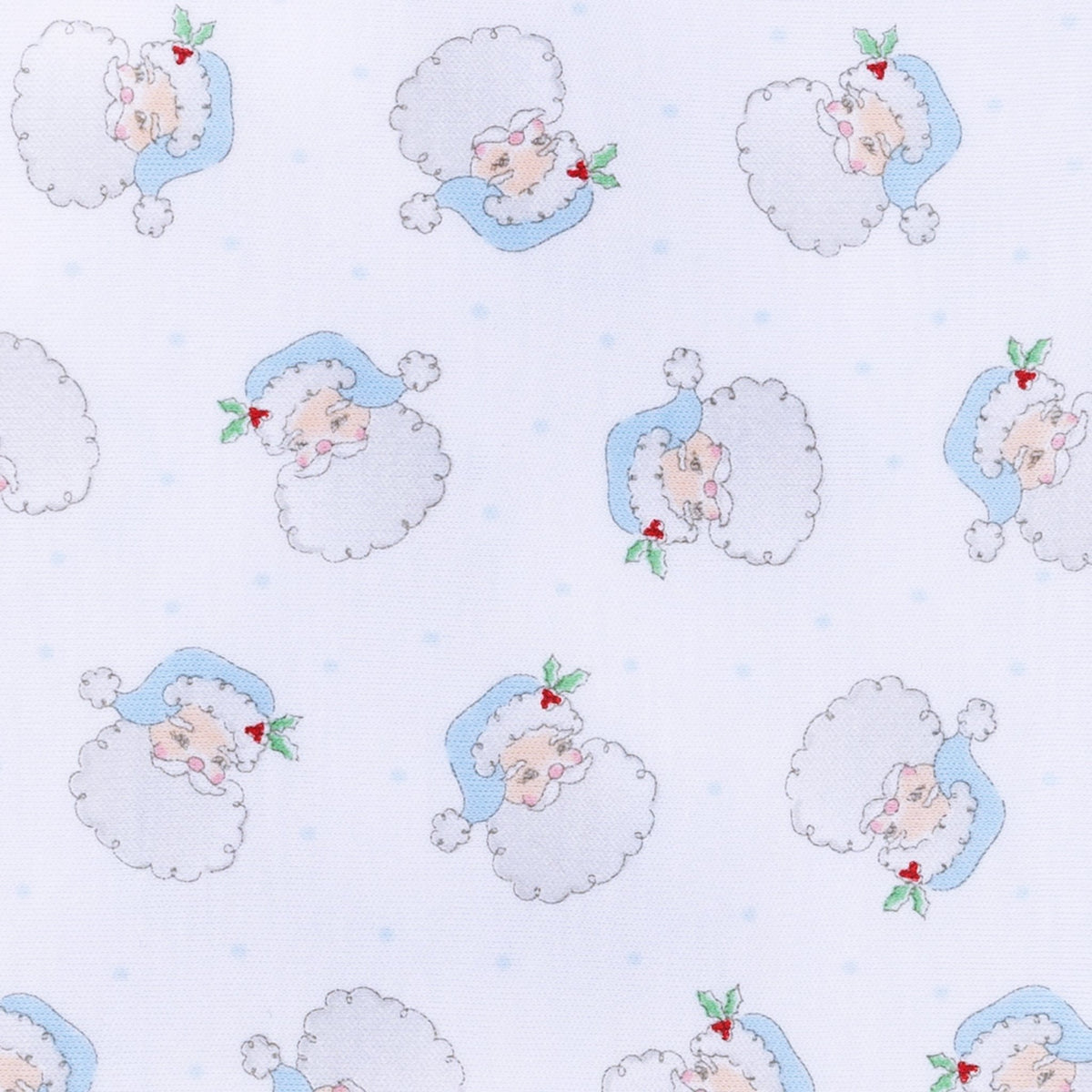 Santa Baby Long Pajamas - Light Blue - Magnolia BabyLong Pajamas