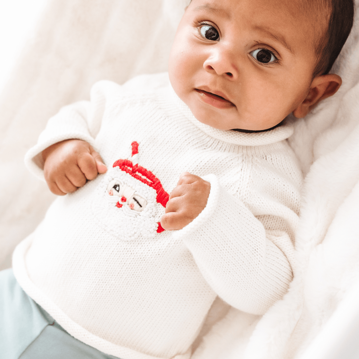 Santa's Treats Pullover Sweater - Ivory - Magnolia BabyPullover