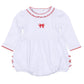 Scarlett Bows Embroidered Long Sleeve Bubble - Magnolia BabyBubble