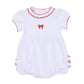 Scarlett Bows Embroidered Short Sleeve Bubble - Magnolia BabyBubble