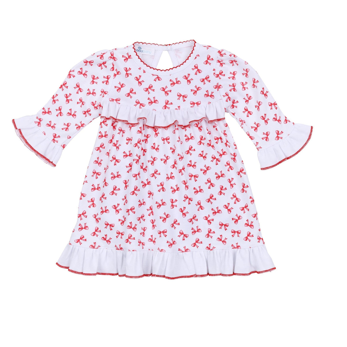 Scarlett Bows Print Ruffle Dress - Magnolia BabyDress