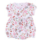 School Day Sweetness Ruffle Short Sleeve Bubble - Pink - Magnolia BabyBubble