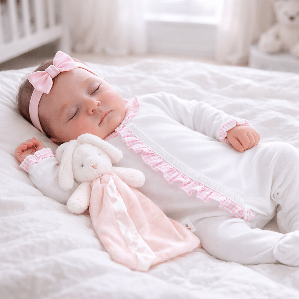 Simple Blossom Bunny Buddy Blanket - Magnolia BabySoft Toy