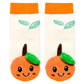 Boogie Toes_Smiley Orange Boogie Toes - Baby Rattle Socks_2