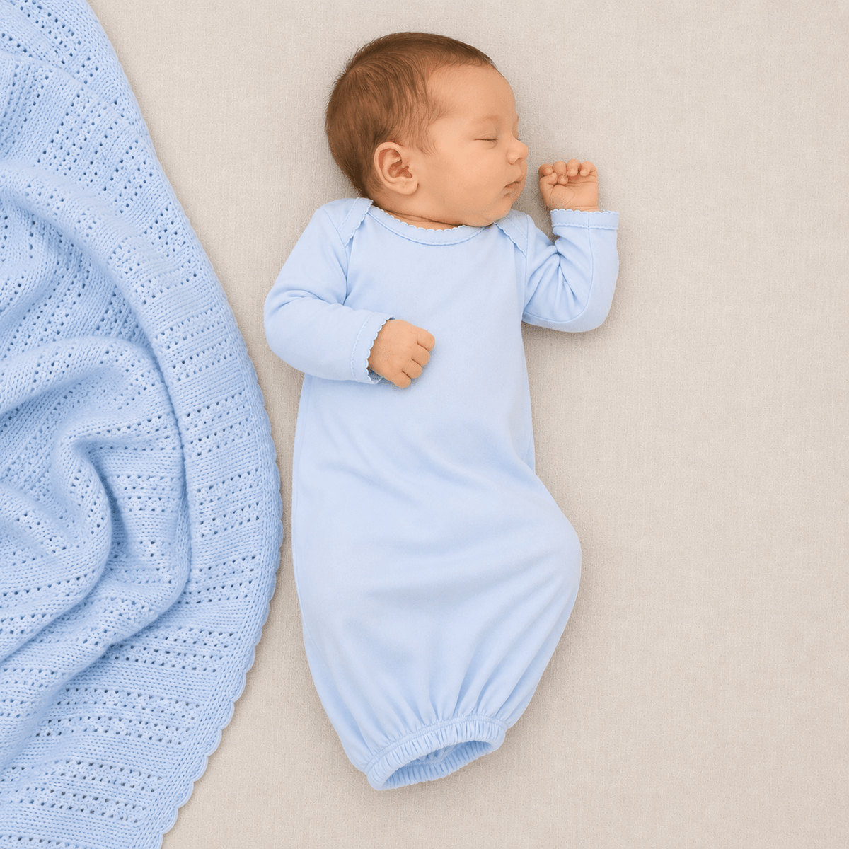 Magnolia Baby_Solid Essentials Lap Gown - Blue_1
