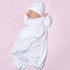 Solid Essentials White Pink Smocked Gown - Magnolia BabyGown