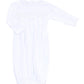 Solid Essentials White Smocked Gown - Magnolia BabyGown