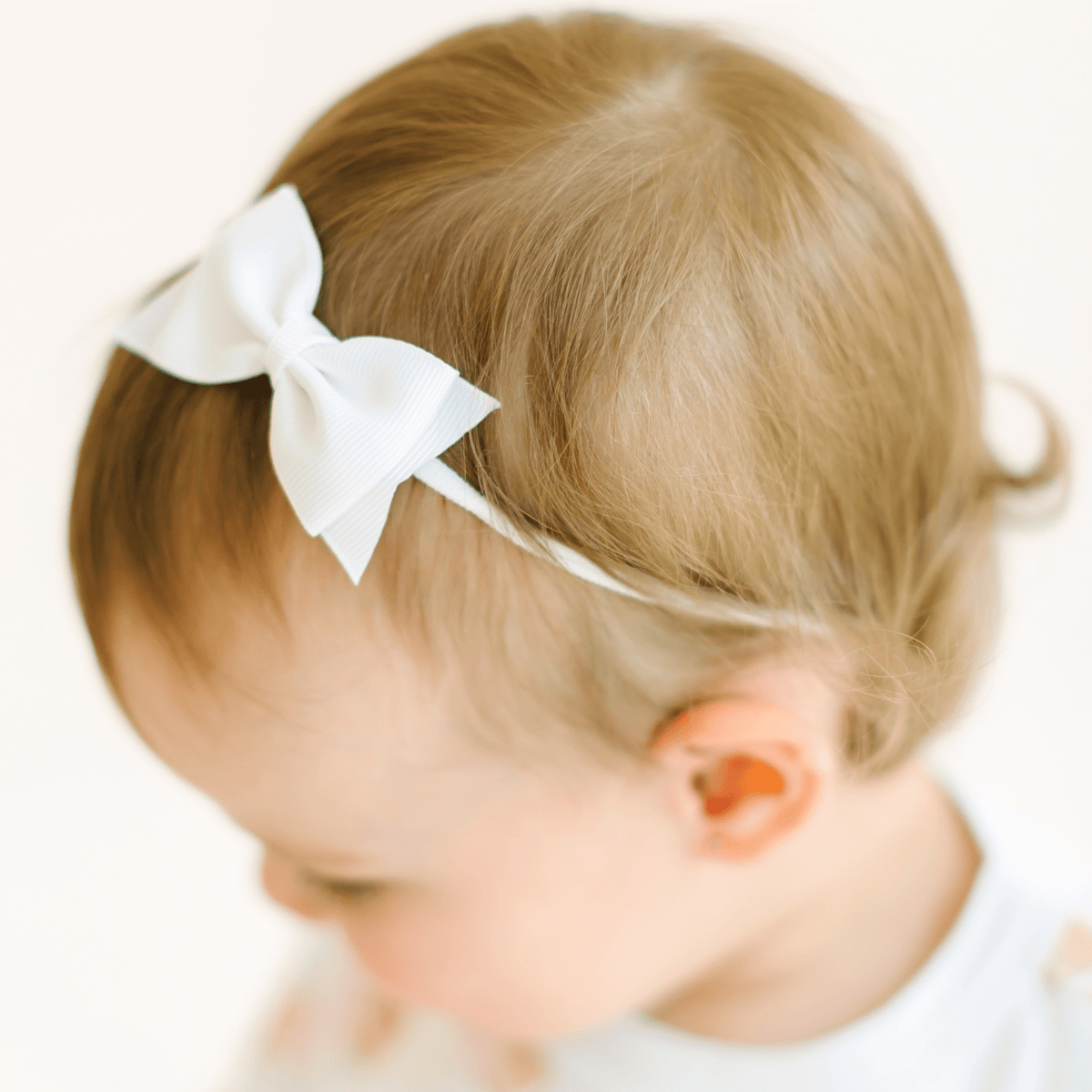 Sophia Baby Headband - White - Magnolia BabyHeadband