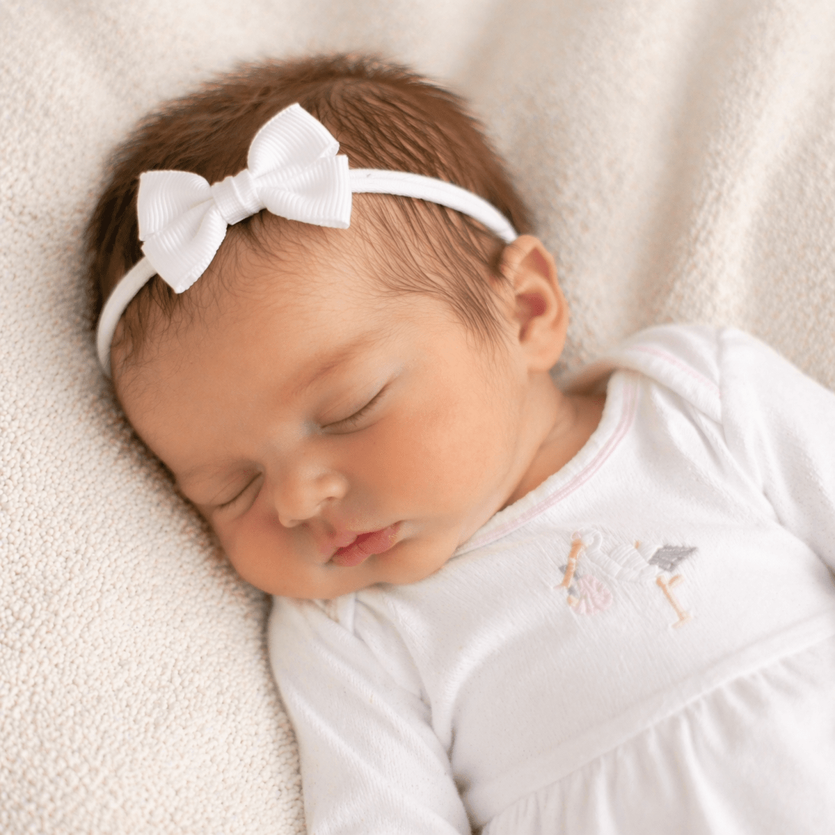 Sophia Baby Headband - White - Magnolia BabyHeadband