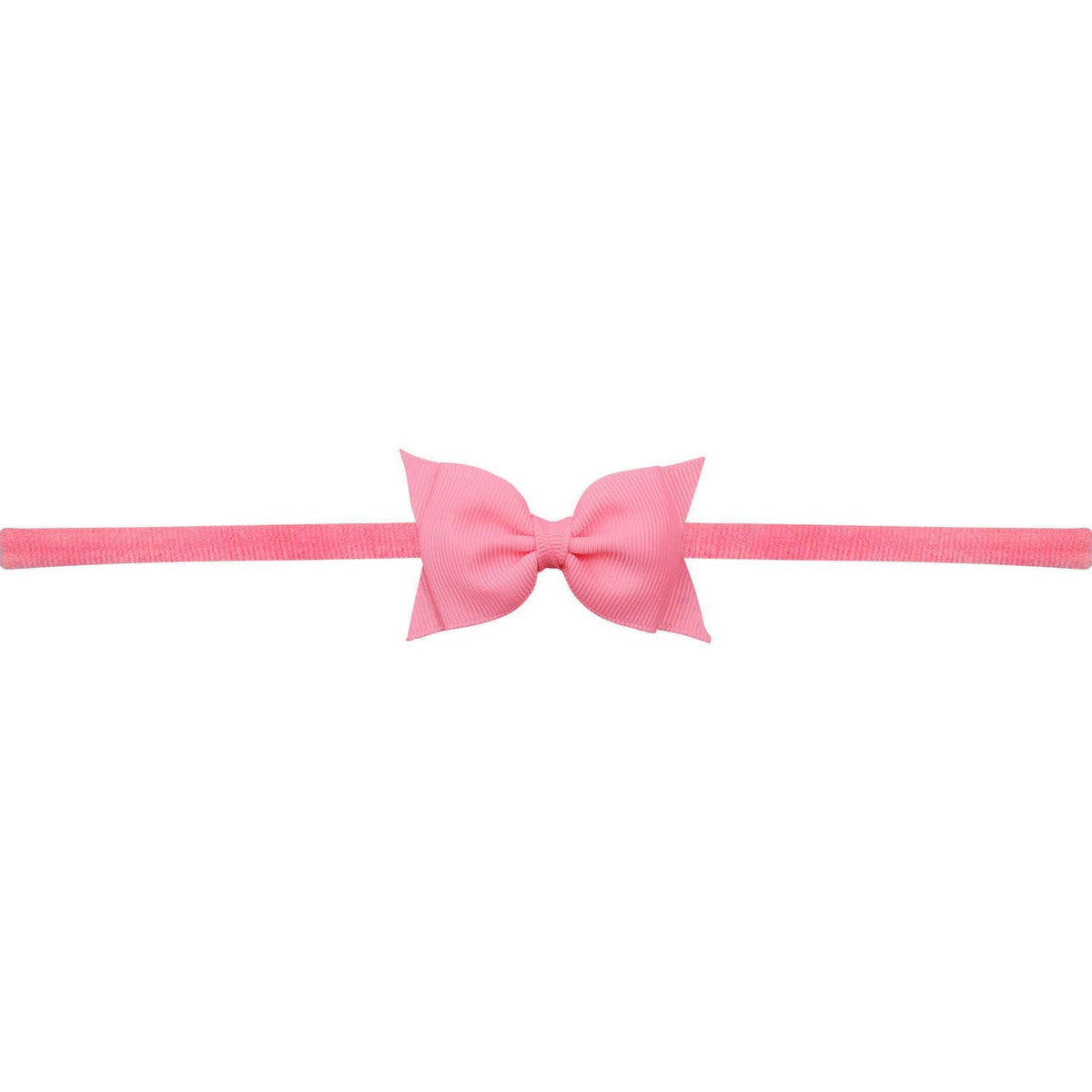 Sophia Baby Headband with Grosgrain Bow - Hot Pink - Magnolia BabyHeadband