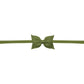 Sophia Baby Headband with Grosgrain Bow - Moss Green - Magnolia BabyHeadband