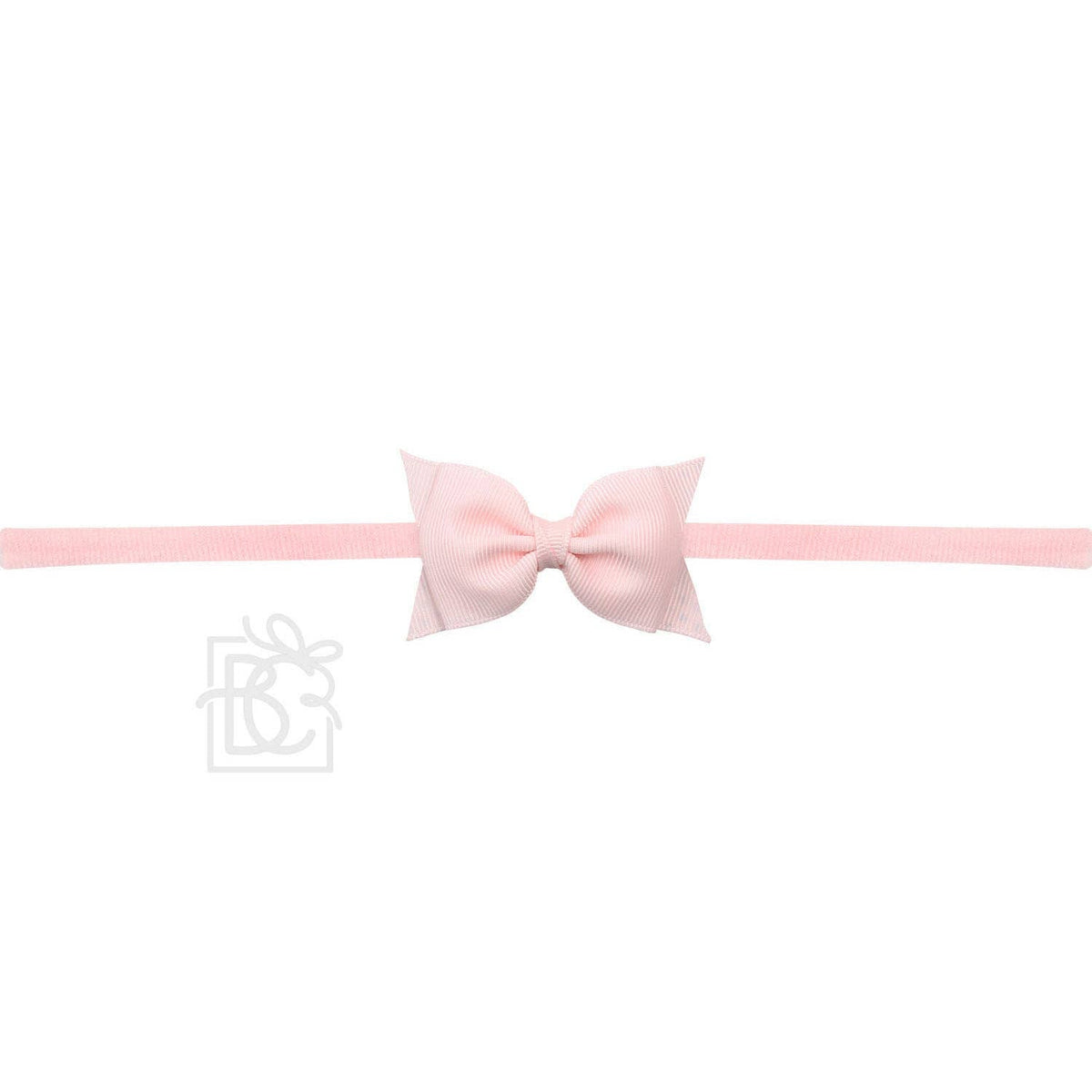 Sophia Baby Headband with Grosgrain Bow - Pink - Magnolia BabyHeadband