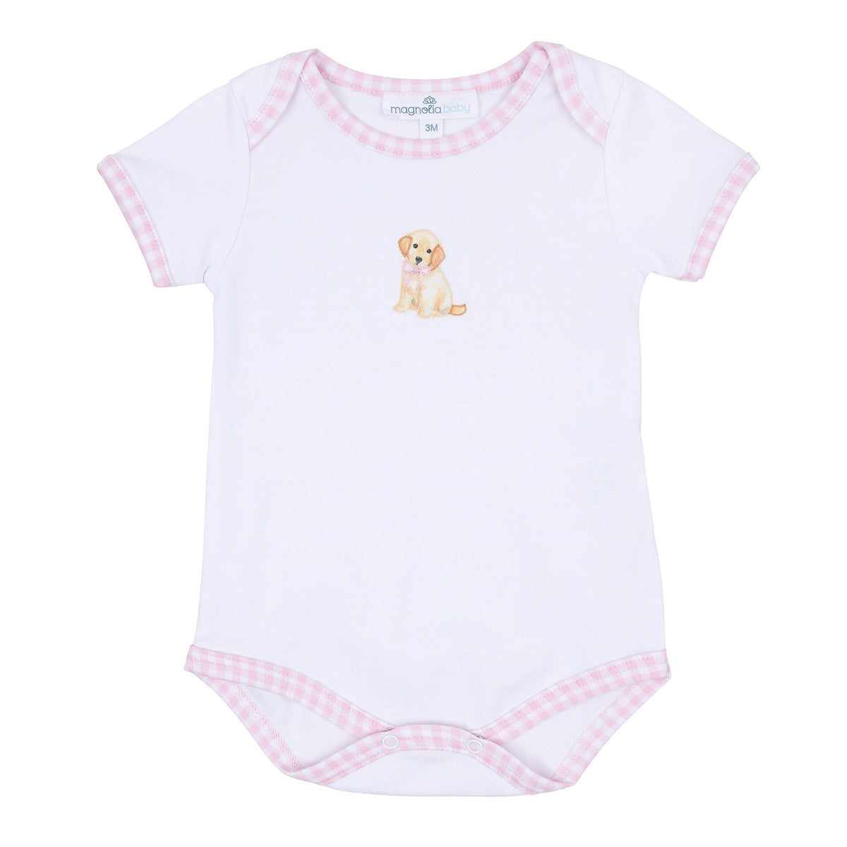 Sweet Golden Hand - Embroidered Bodysuit - Pink - Magnolia BabyBodysuit