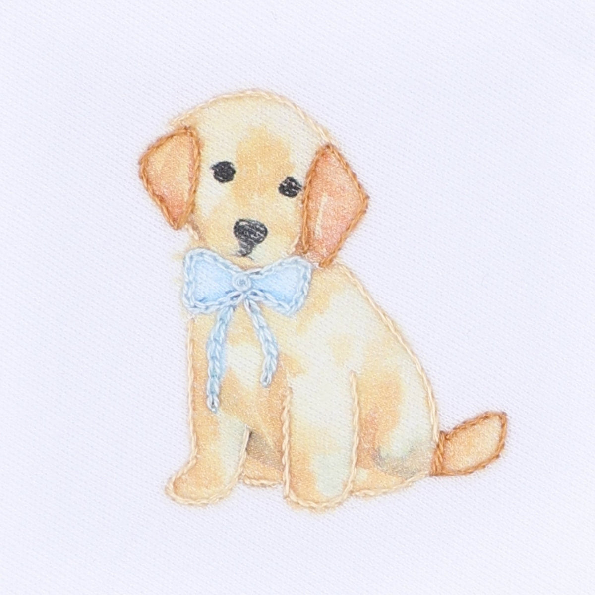 Sweet Golden Hand - Embroidered Boy Bubble - Magnolia BabyBubble