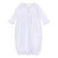 Sweet Peppermint Embroidered Ruffle Gathered Gown - Magnolia BabyGown