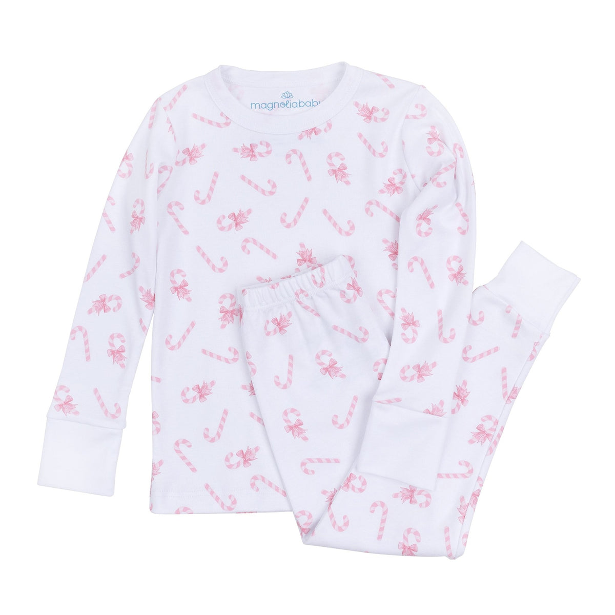 Sweet Peppermint Long Pajamas - Magnolia BabyLong Pajamas