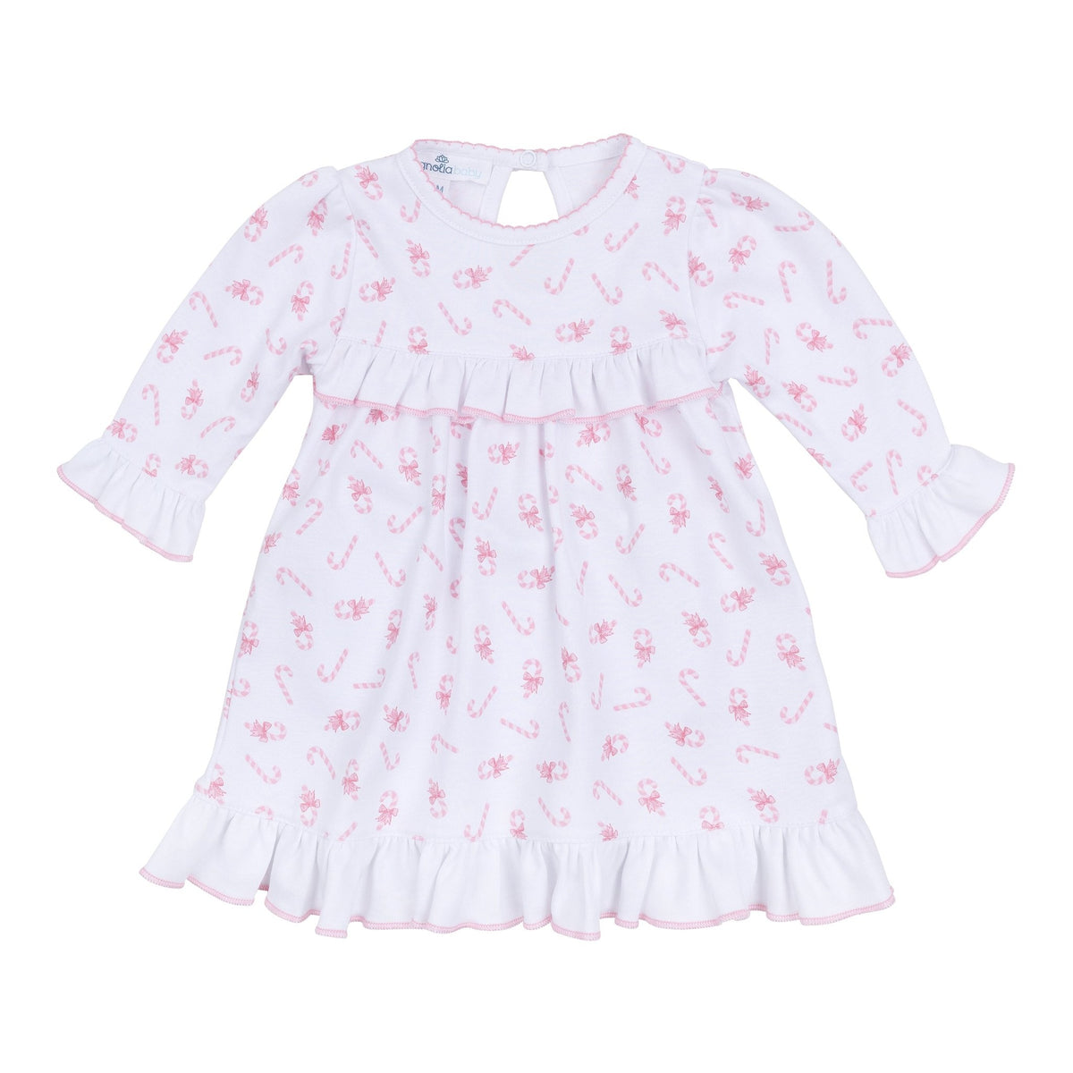 Sweet Peppermint Print Ruffle Dress - Magnolia BabyDress