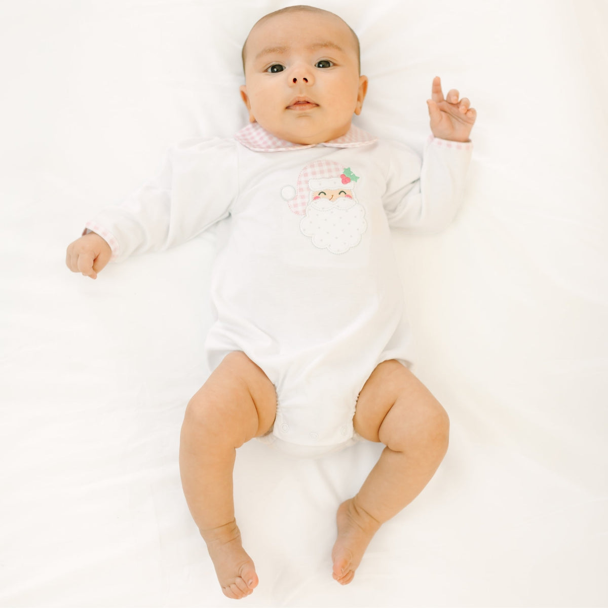 Magnolia Baby_Sweet St Nick Applique Collared Bubble - Pink_2