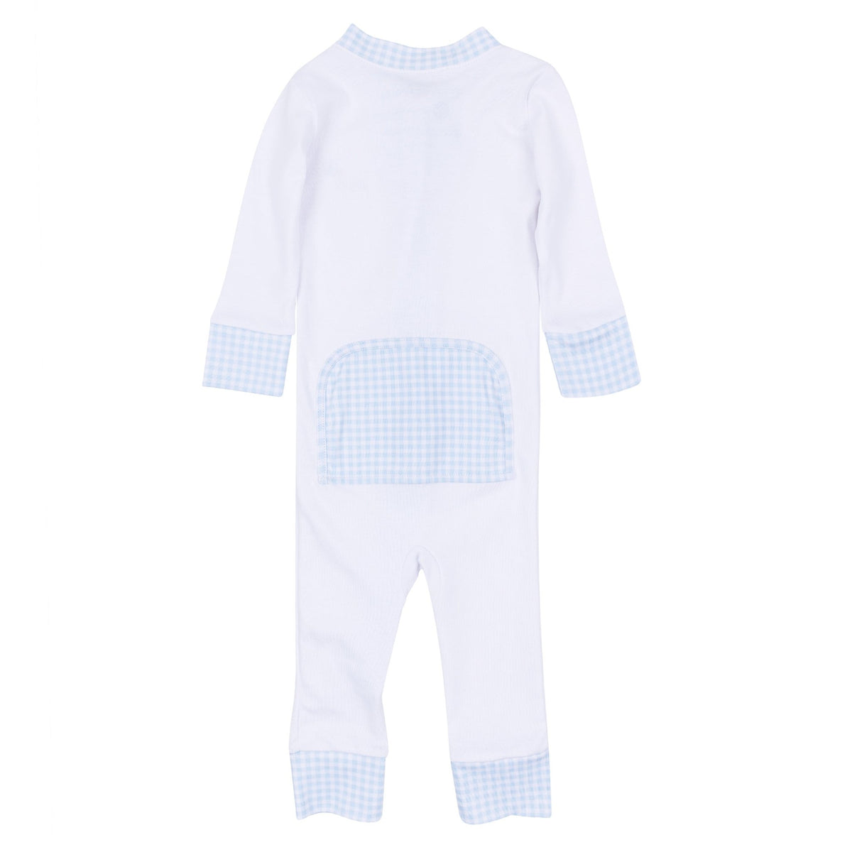 Magnolia Baby_Sweet St Nick Applique Zip Pajamas - Light Blue_4