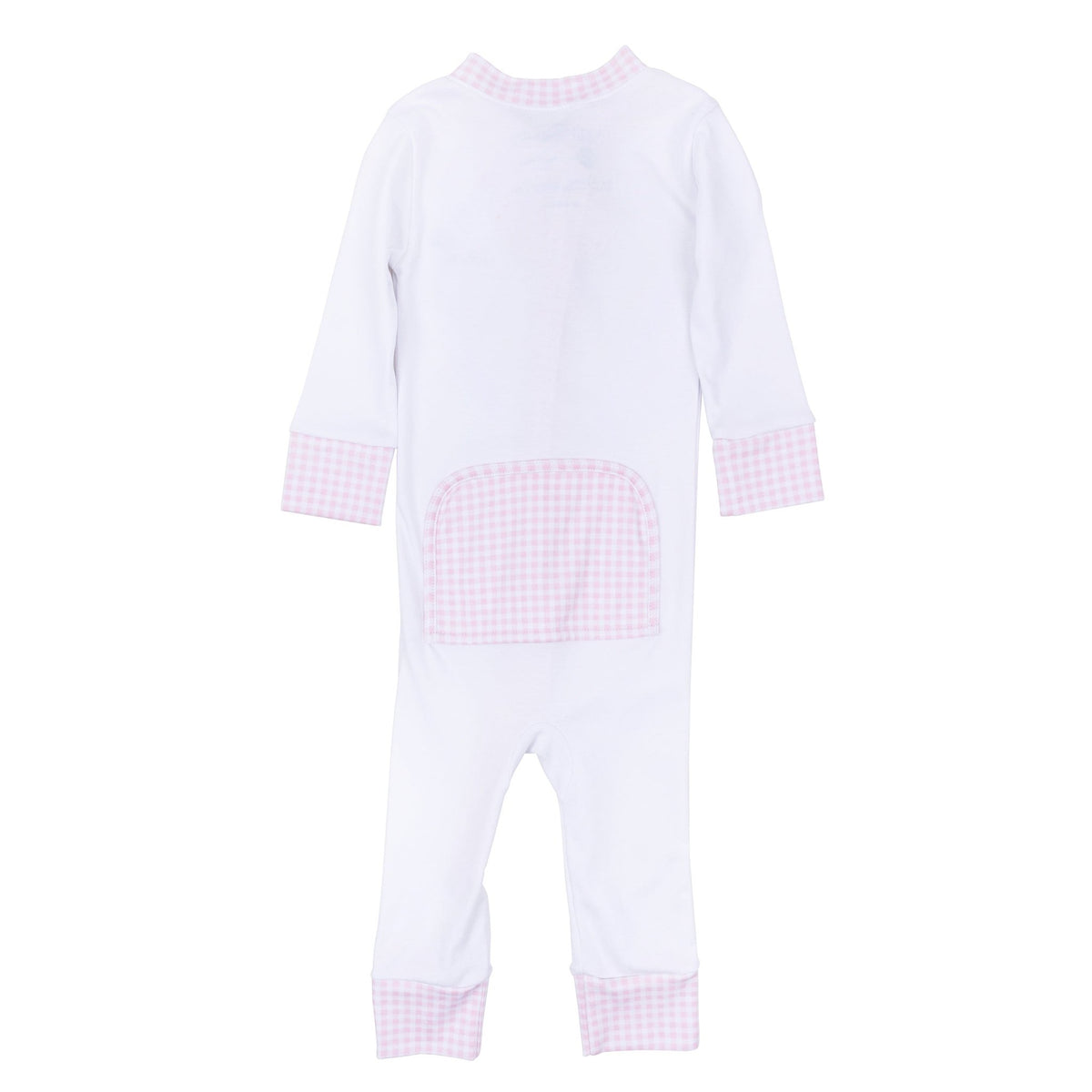 Magnolia Baby_Sweet St Nick Applique Zip Pajamas - Pink_4