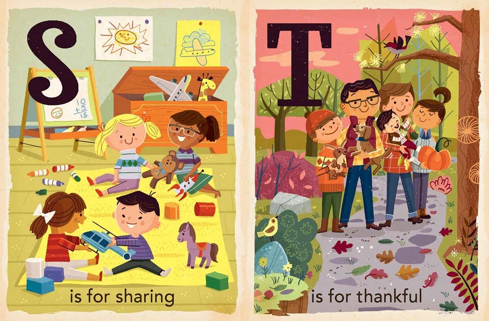 T is for Thankful: Thanksgiving Alphabet board book - Magnolia BabyBook
