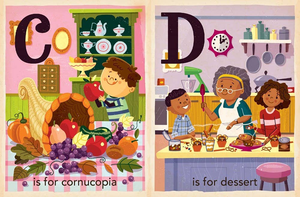 T is for Thankful: Thanksgiving Alphabet board book - Magnolia BabyBook
