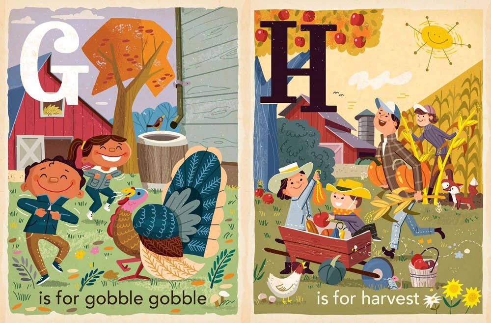 T is for Thankful: Thanksgiving Alphabet board book - Magnolia BabyBook