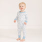 Tennis Star Long Pajamas - Light Blue - Magnolia BabyLong Pajamas