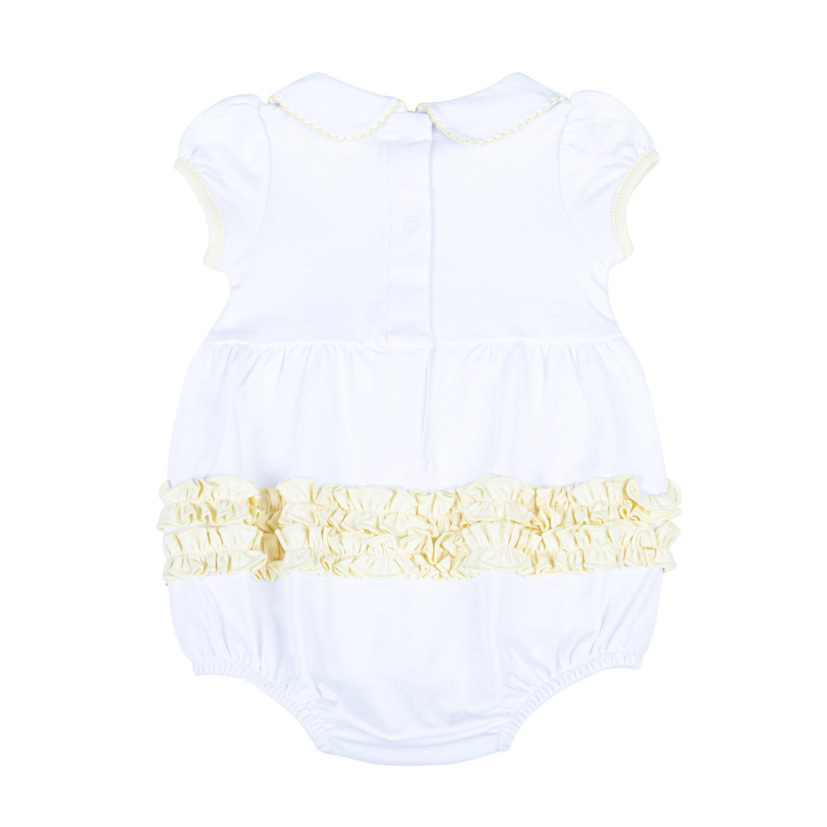 Thanksgiving Blessings Embroidered Collared Girl Bubble - Magnolia BabyBubble