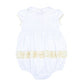 Thanksgiving Blessings Embroidered Collared Girl Bubble - Magnolia BabyBubble