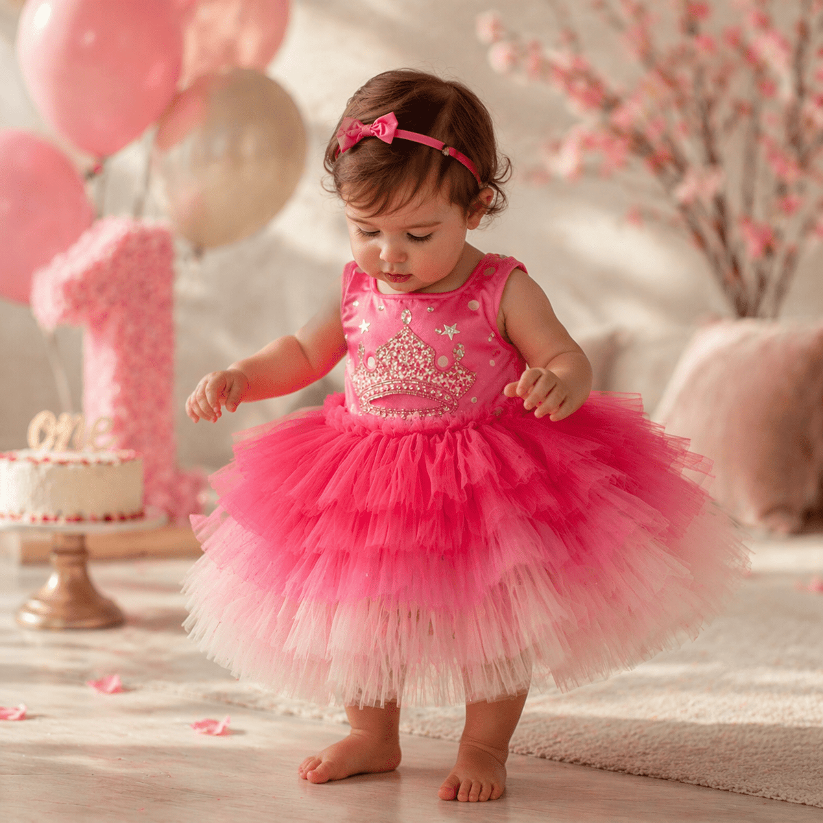 Tiara Baby Onesie Tutu Dress - Magnolia BabyDress