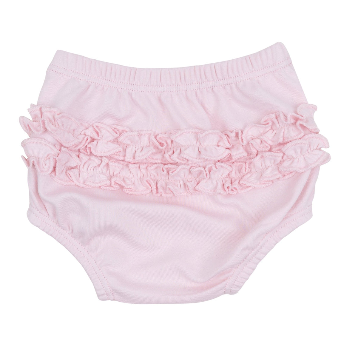 Magnolia Baby_Tiny Tailgater Hand-Embroidered Ruffle Diaper Cover Set - Pink_3