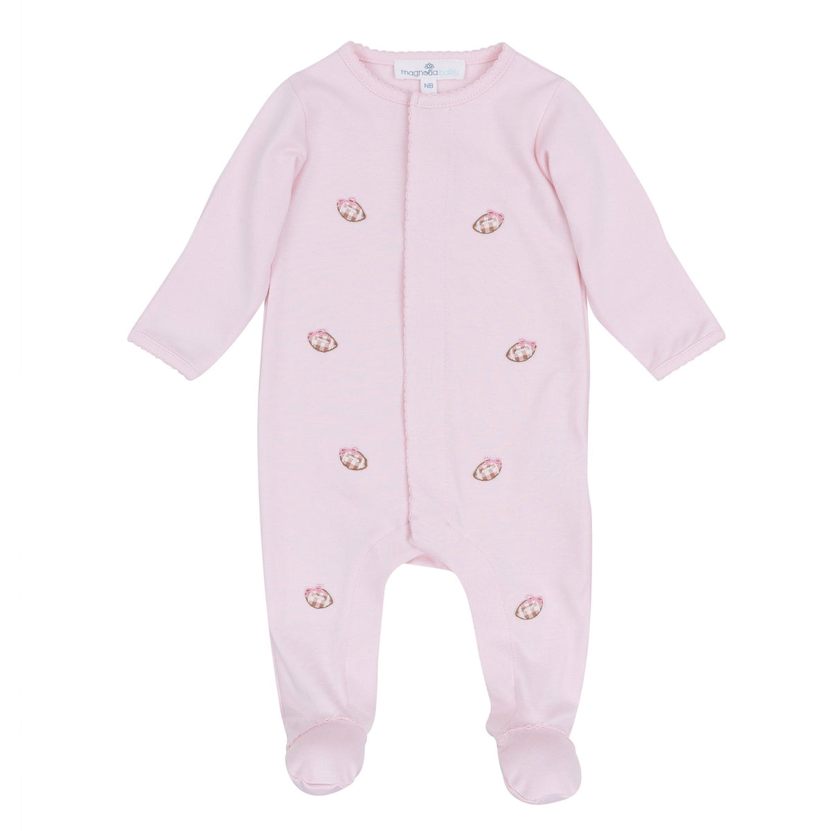 Magnolia Baby_Tiny Tailgater Scattered Footie - Pink_1