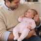 Magnolia Baby_Tiny Tailgater Smocked Footie - Pink_2